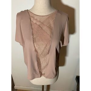 Under armor pink top size small